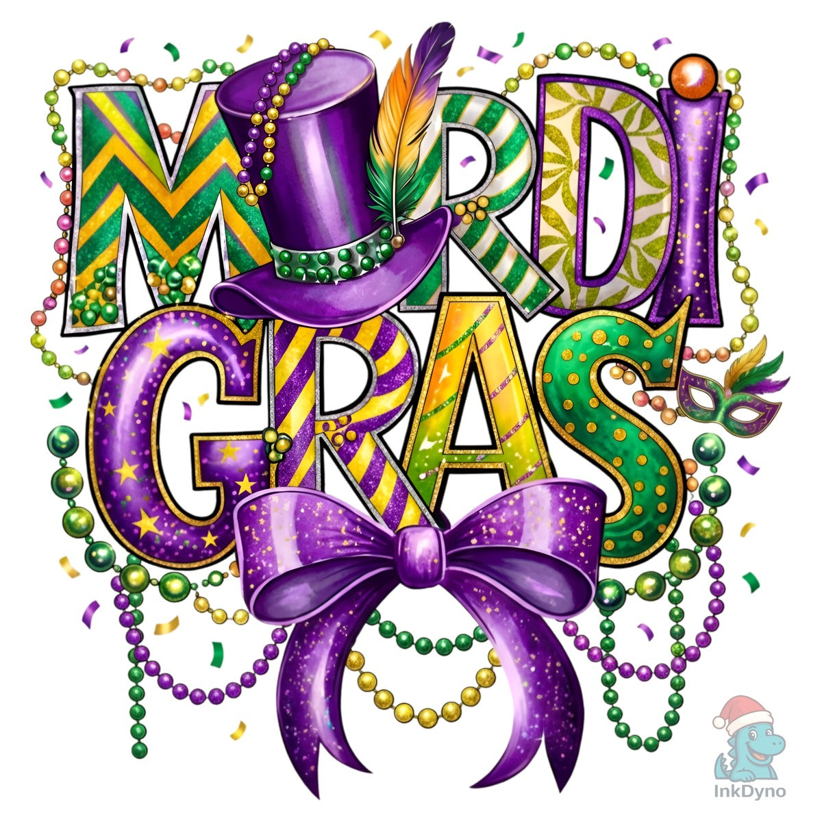 Mardi Gras Festive Typography