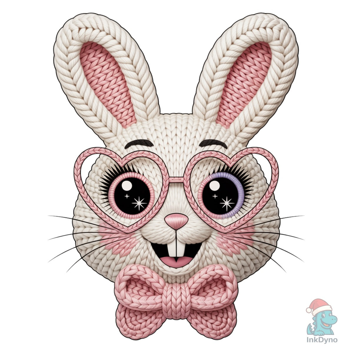 Cute Bunny Face Crochet Embroidery