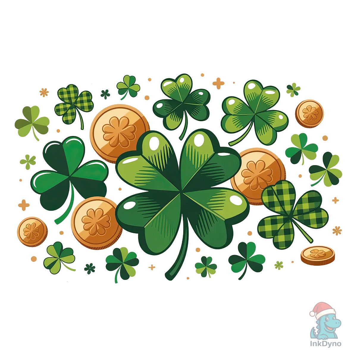 St Patrick's Day Leopard Clover