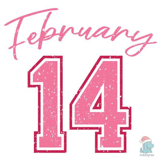 Valentine Day 14 February Varsity - DTF Transfer