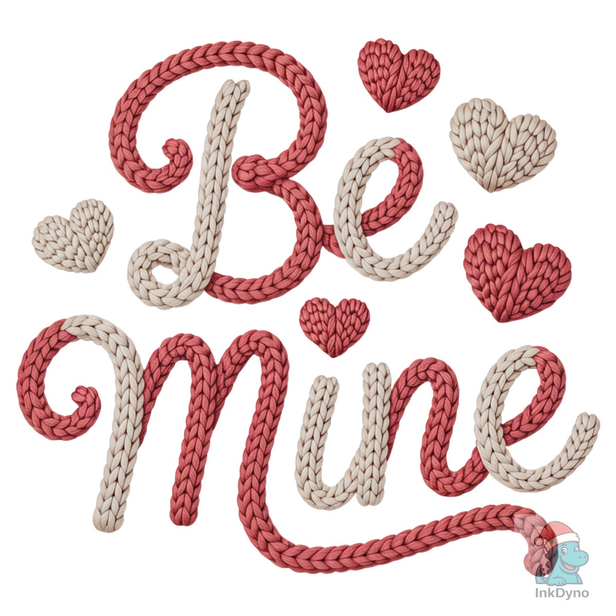 Be Mine Valentines Day Faux Yarn Design