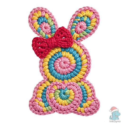 Easter Coquette Bunny Faux Yarn - DTF Transfer
