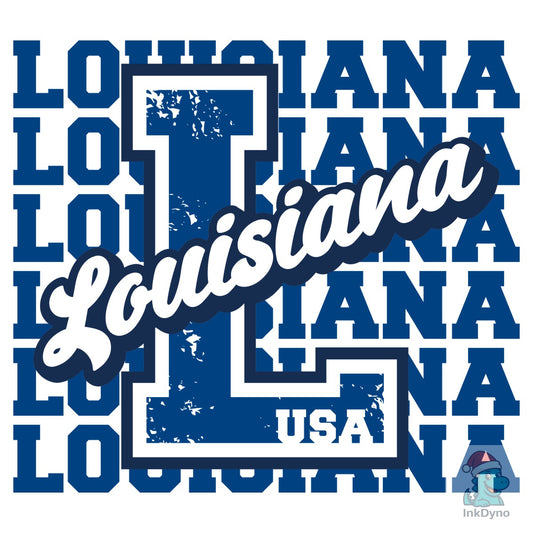 Louisiana State America USA Shirt - DTF Transfer