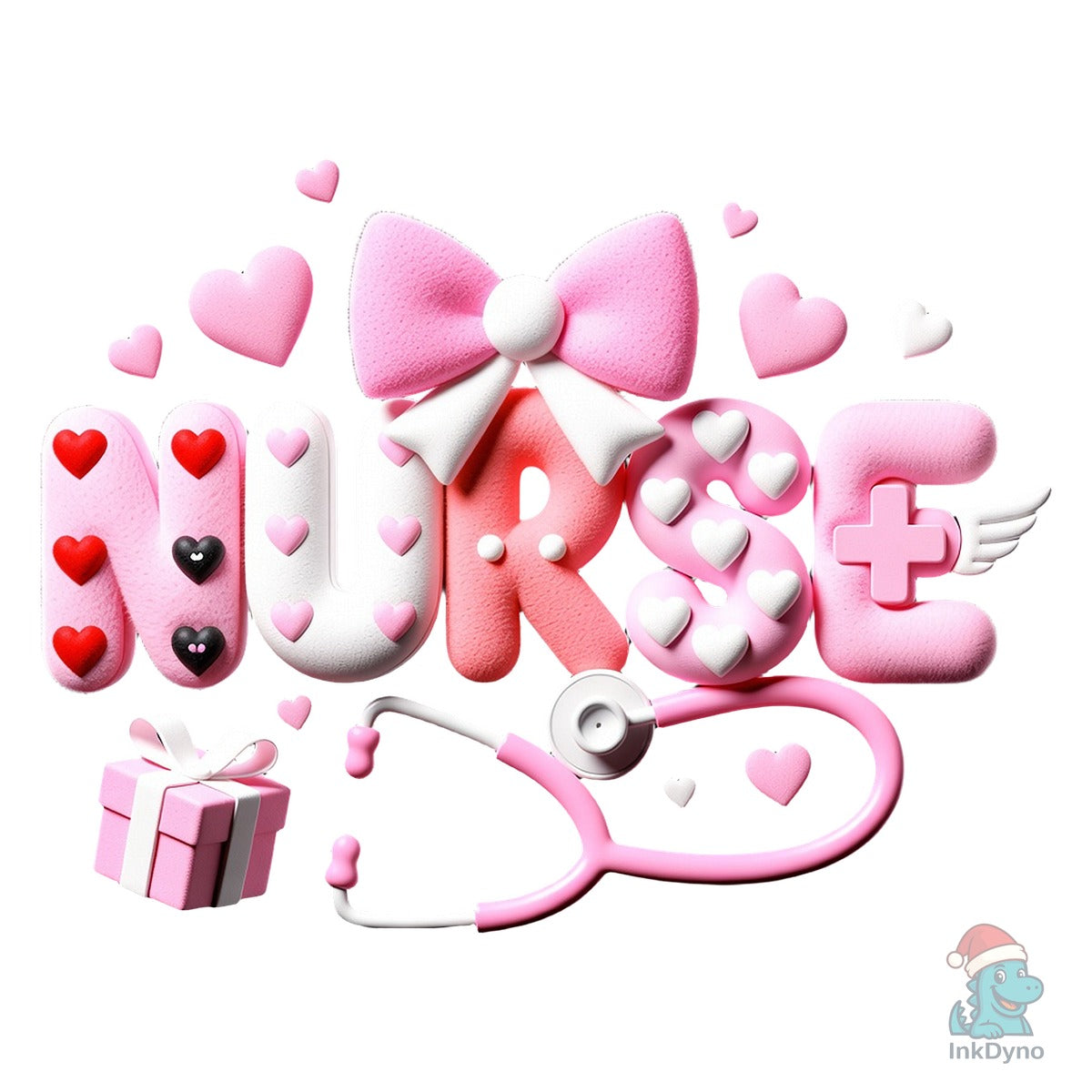 Pink Faux Yarn Nurse Life Sublimation
