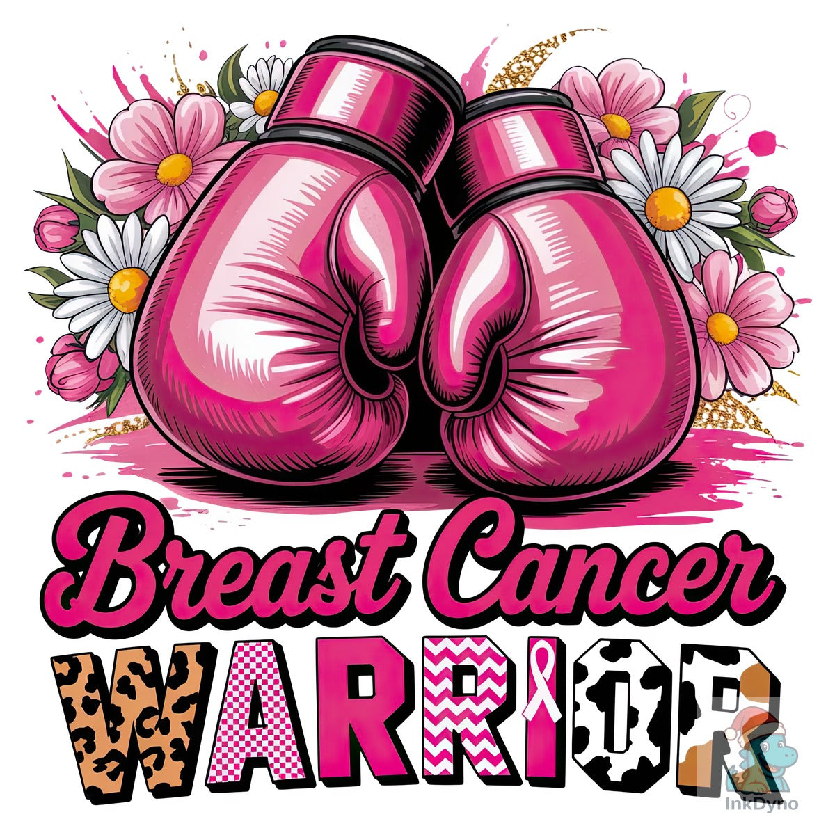 Breast Cancer Warrior Sublimation Design