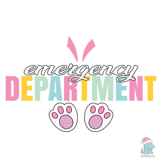 Emergency Department Funny Easter Nurse - DTF Transfer