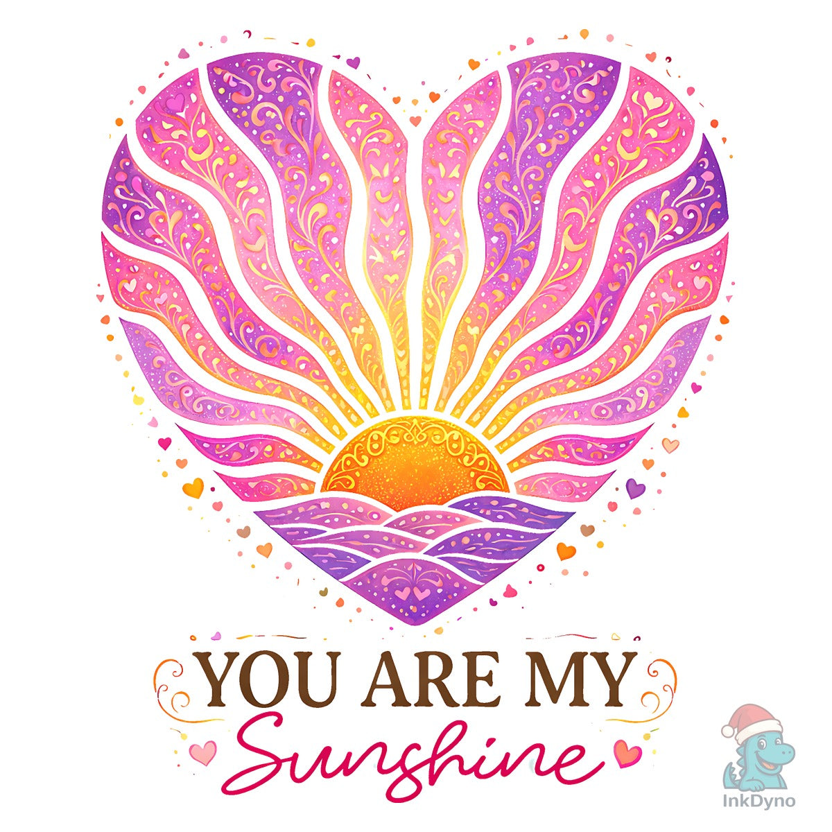 You Are My Sunshine Heart Design