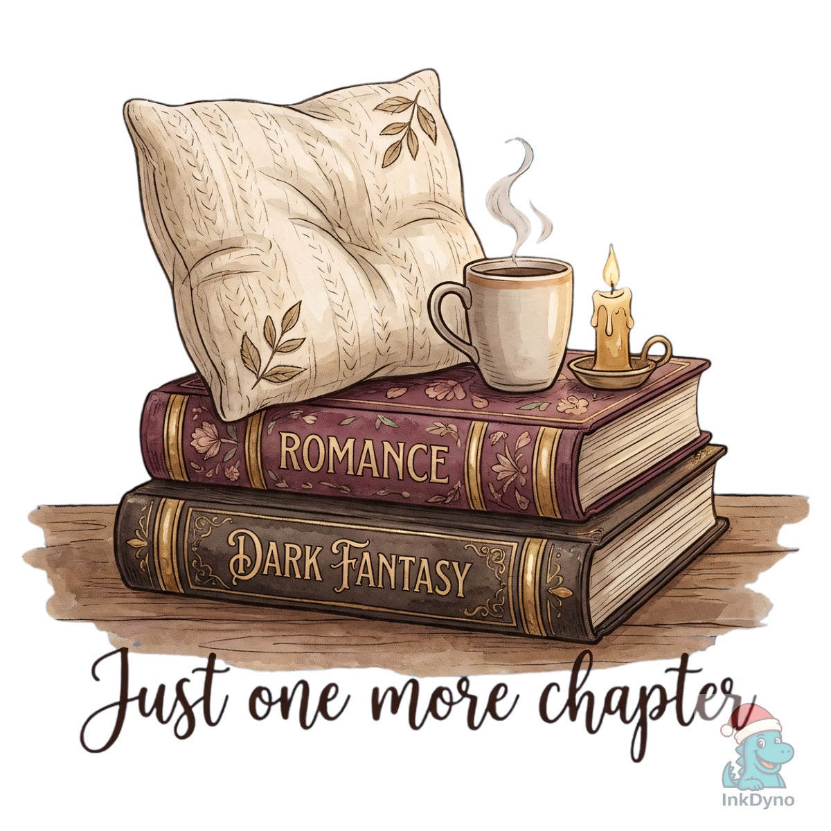 Fantasy Stacked Book Cozy Art Tshirt