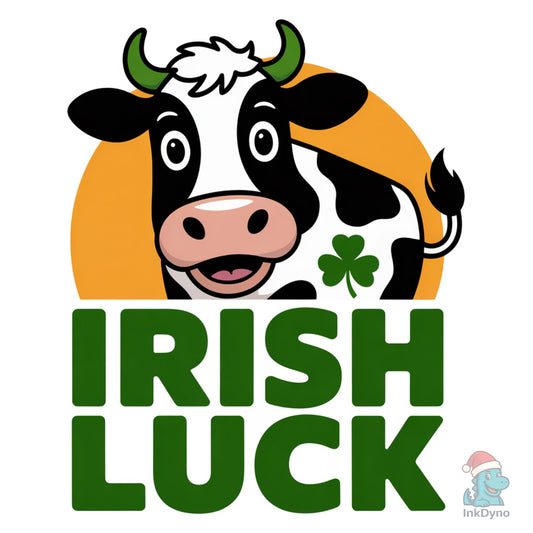 Irish Luck Cow St Patrick's Day Cow - DTF Transfer