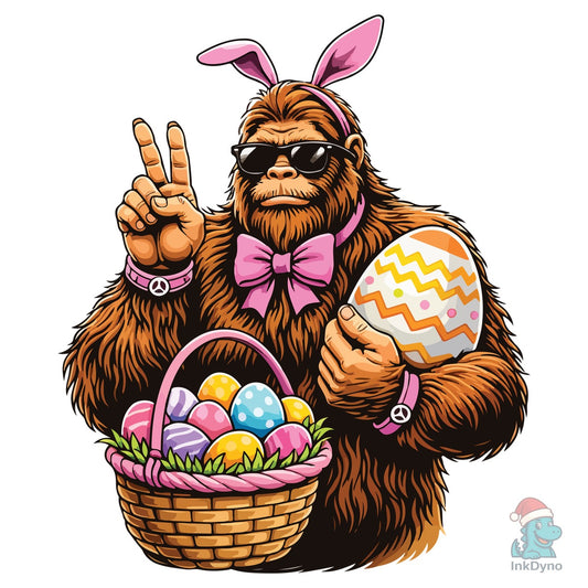 Peace Sign Bigfoot Easter Egg - DTF Transfer