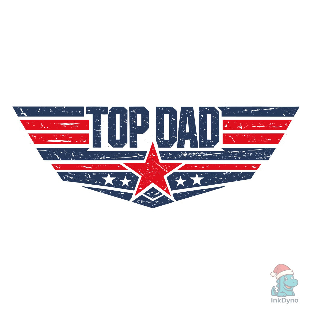 Top Dad Patriotic Father Graphic