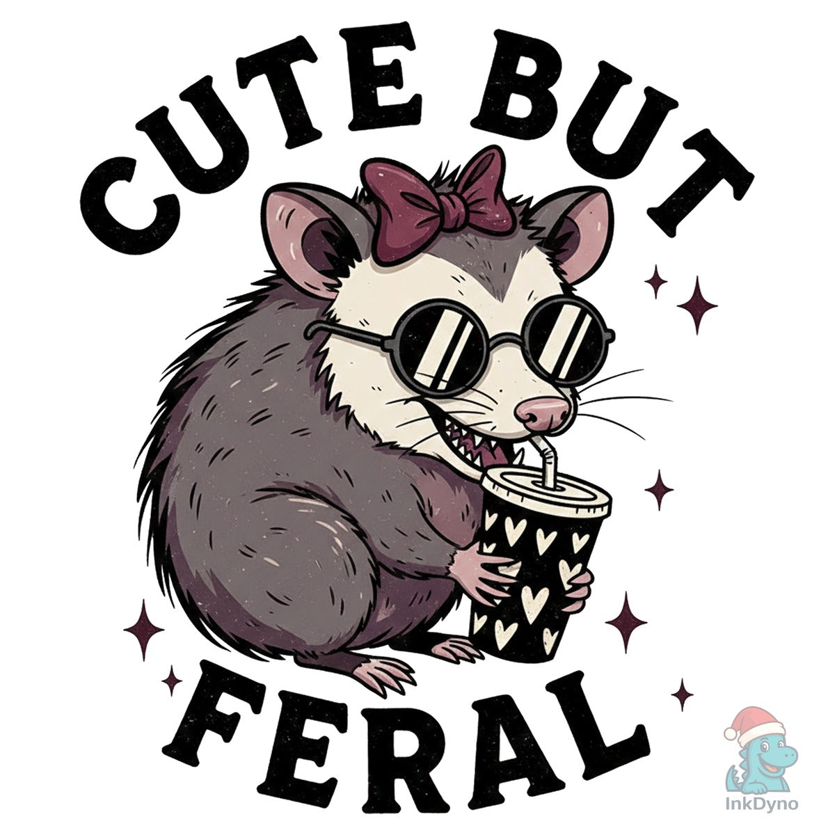 Cute but Feral Possum Funny Opossum