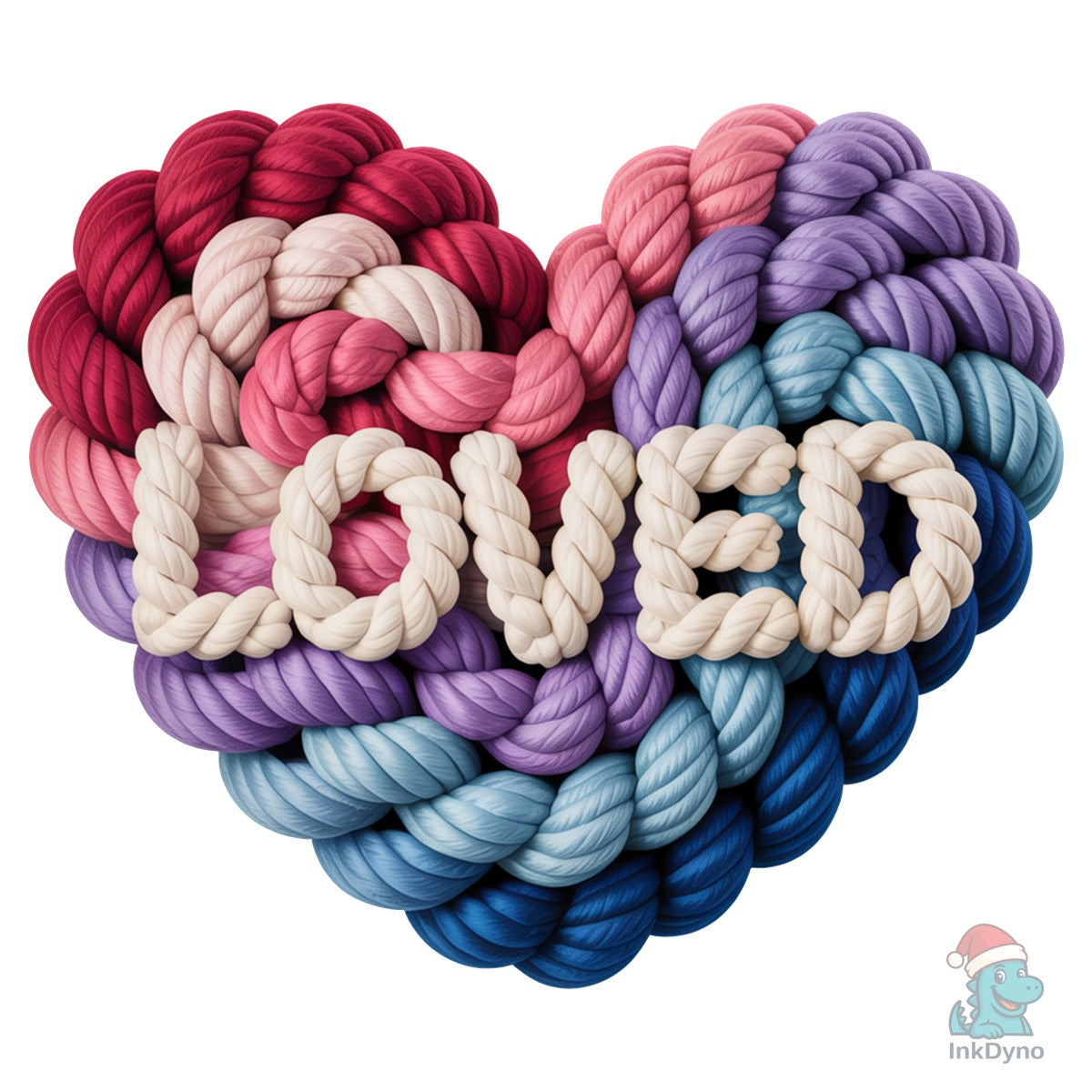 Loved Heart Faux Yarn Valentine