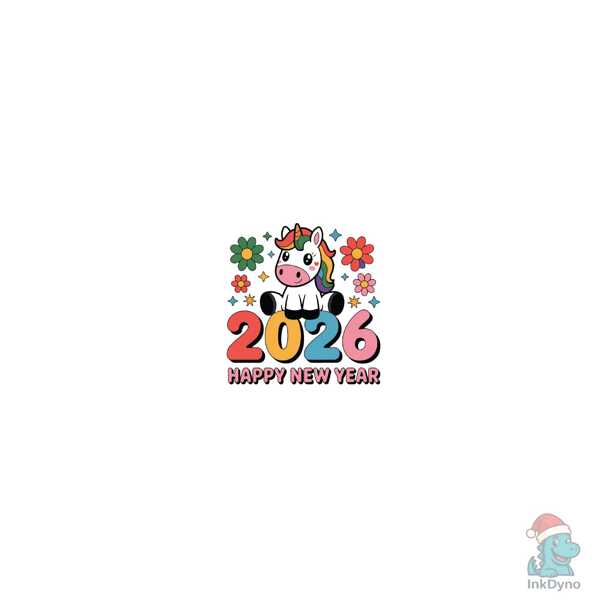 New Year 2026 Cute Horse Tee