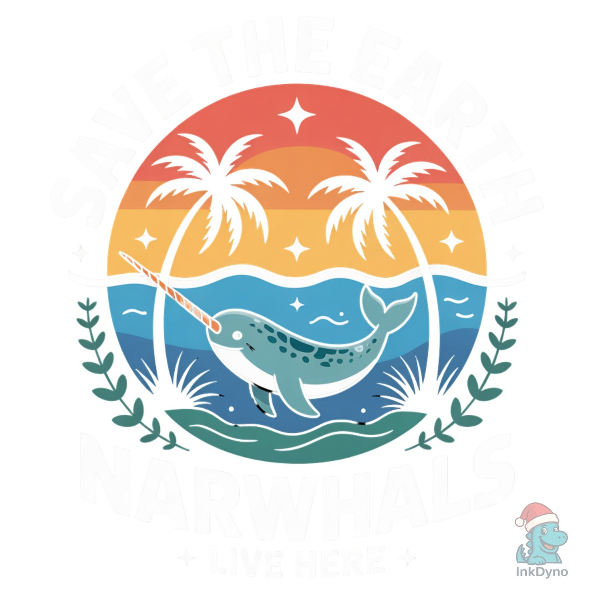 Save the Earth Narwhal Earth Day