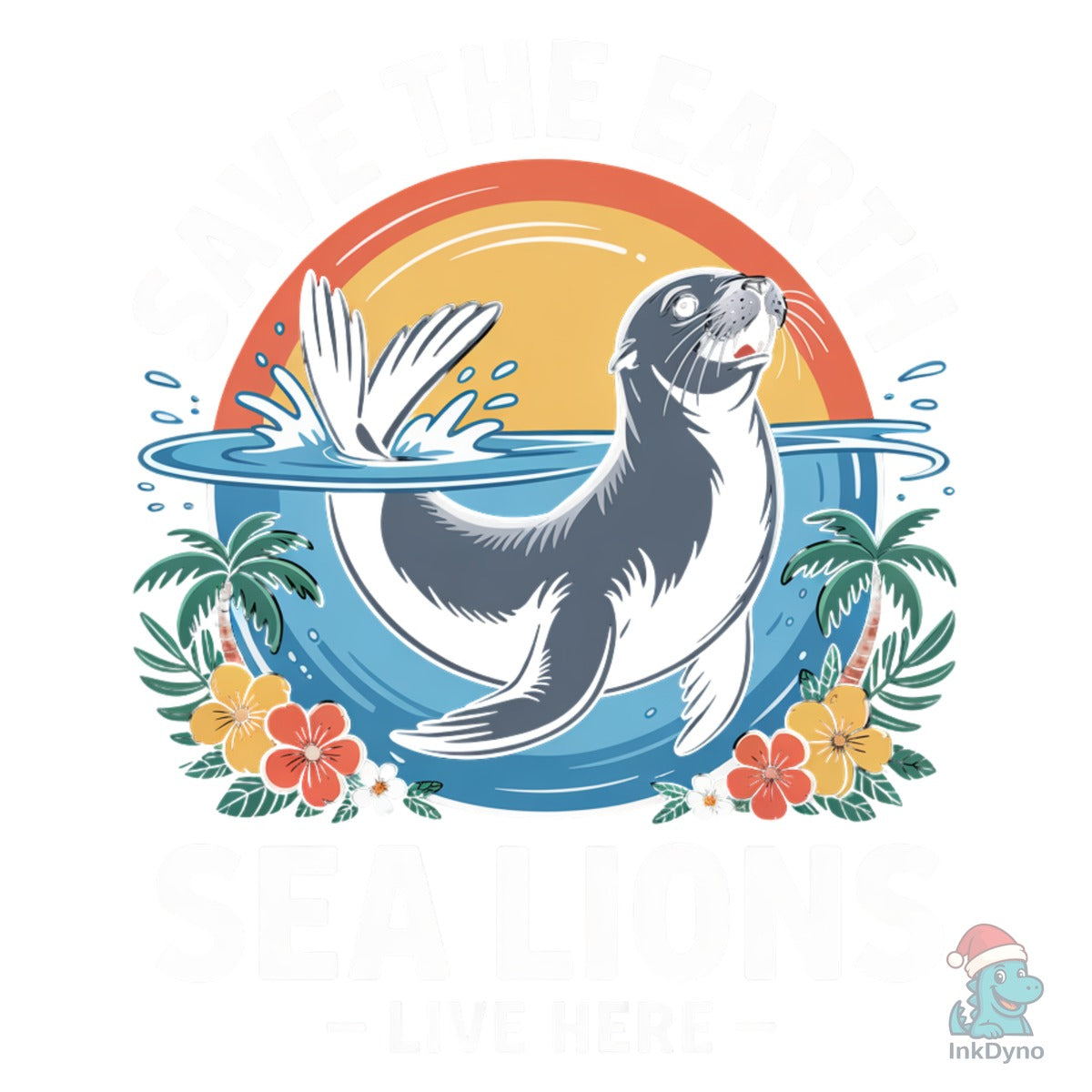 Save the Earth Sea Lion Ocean