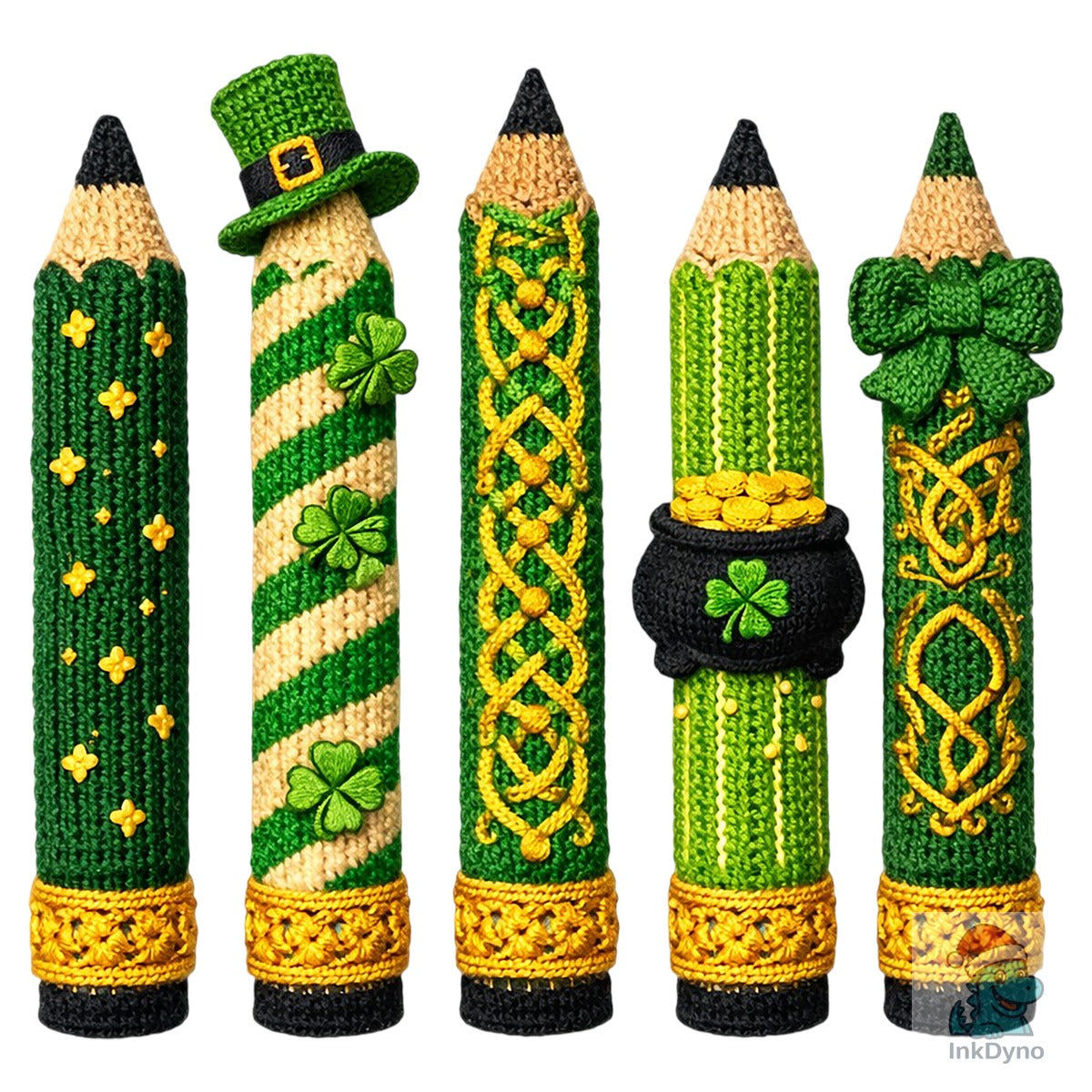 St. Patrick's Day Crochet Pencil