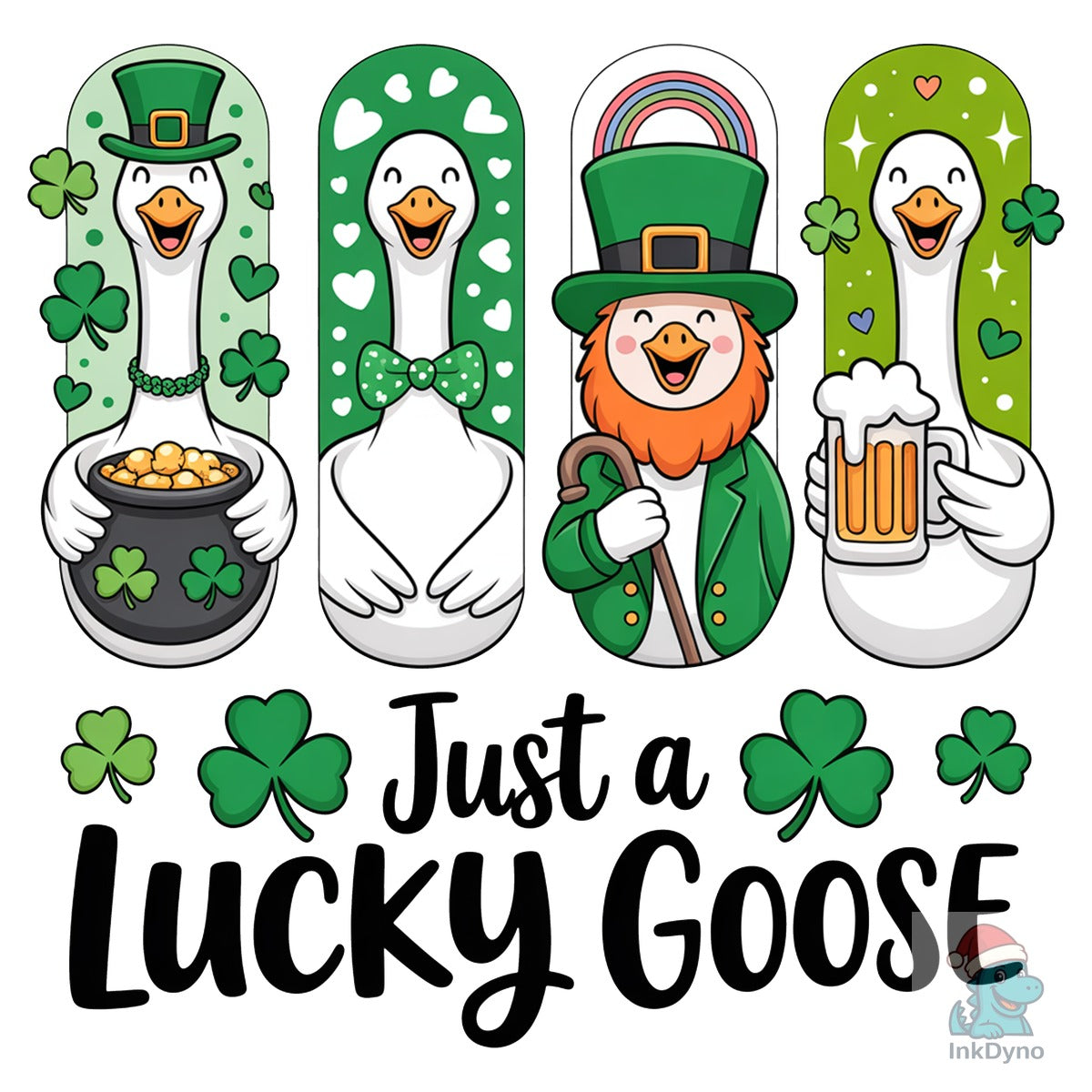 St Patrick's Day Goose Just a Lucky
