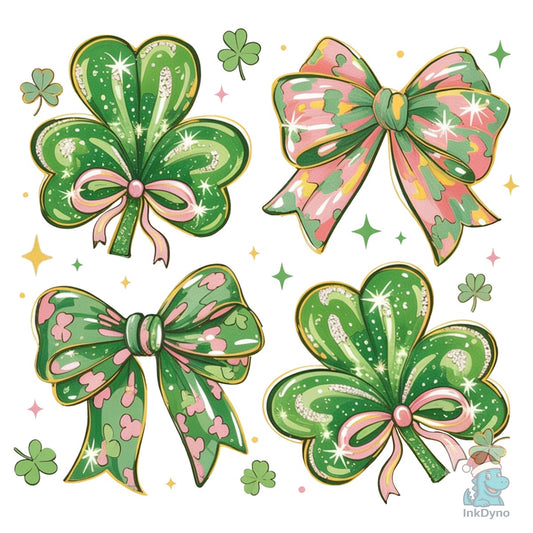 Coquette Patrick's Day Bow Bow - DTF Transfer