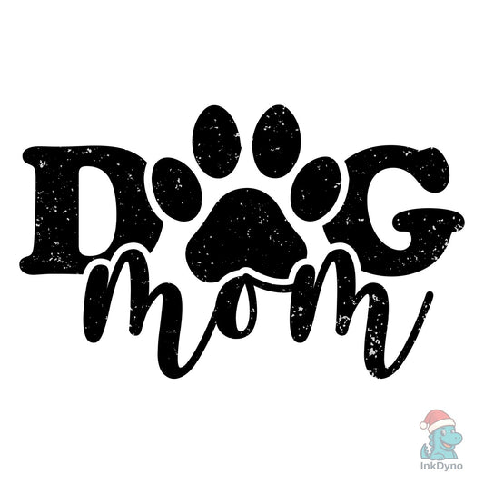 Dog Mom Paw Print Dog Mom Design - DTF Transfer