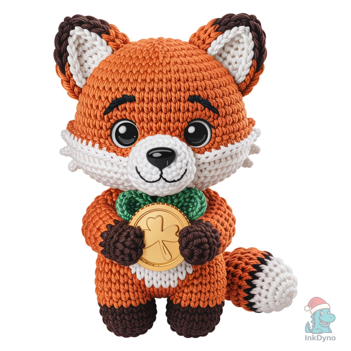 St Patrick's Day Crochet Fox