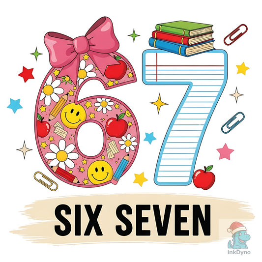67 Days of School - DTF Transfer