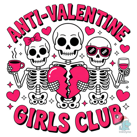 Anti Valentine Club Funny Valentines - DTF Transfer