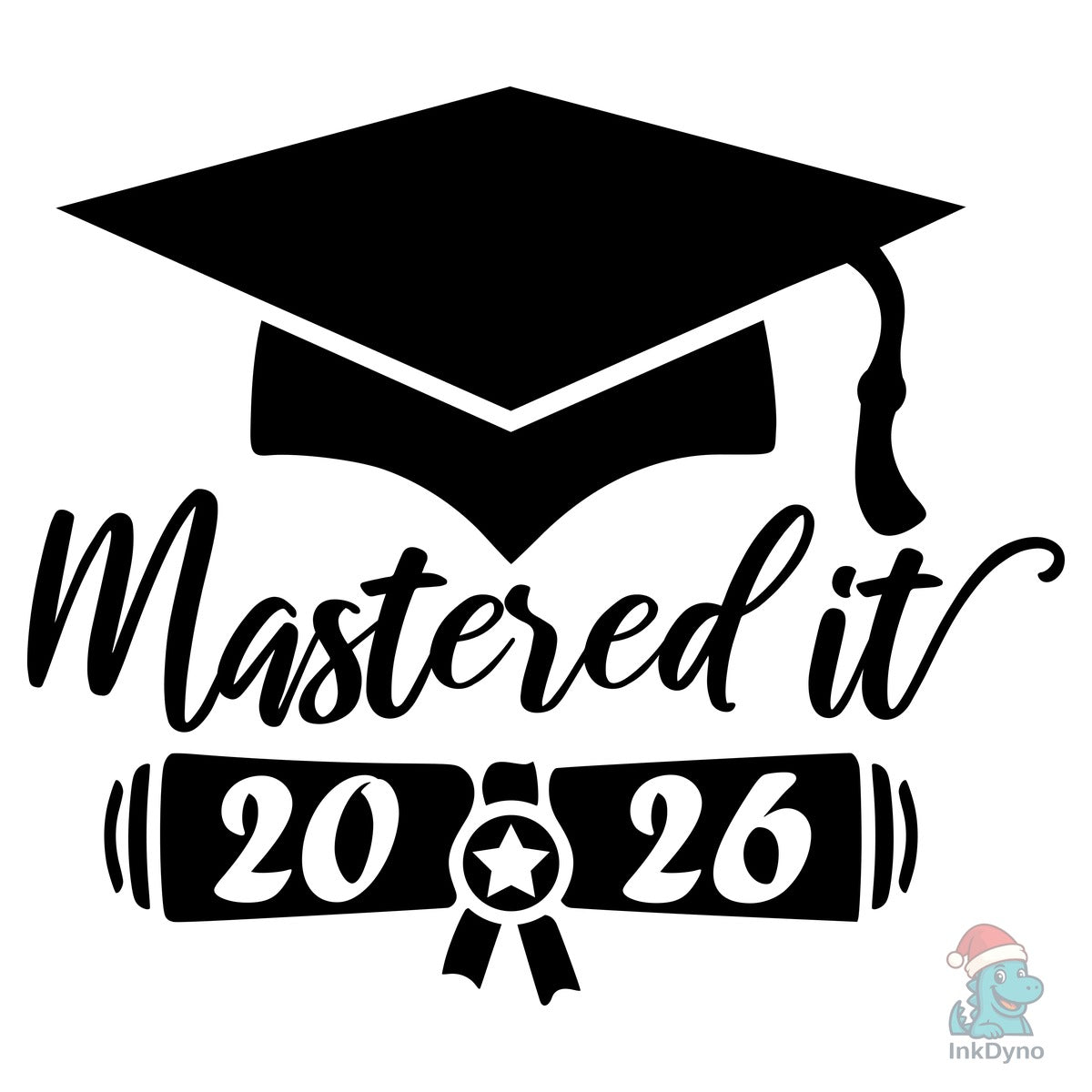 Mastered It 2026 Graduation Cap Diploma