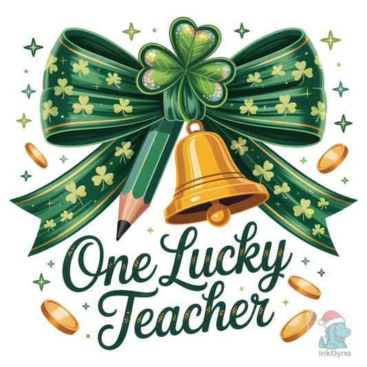 One Lucky Teacher St Patrick S Day - DTF Transfer