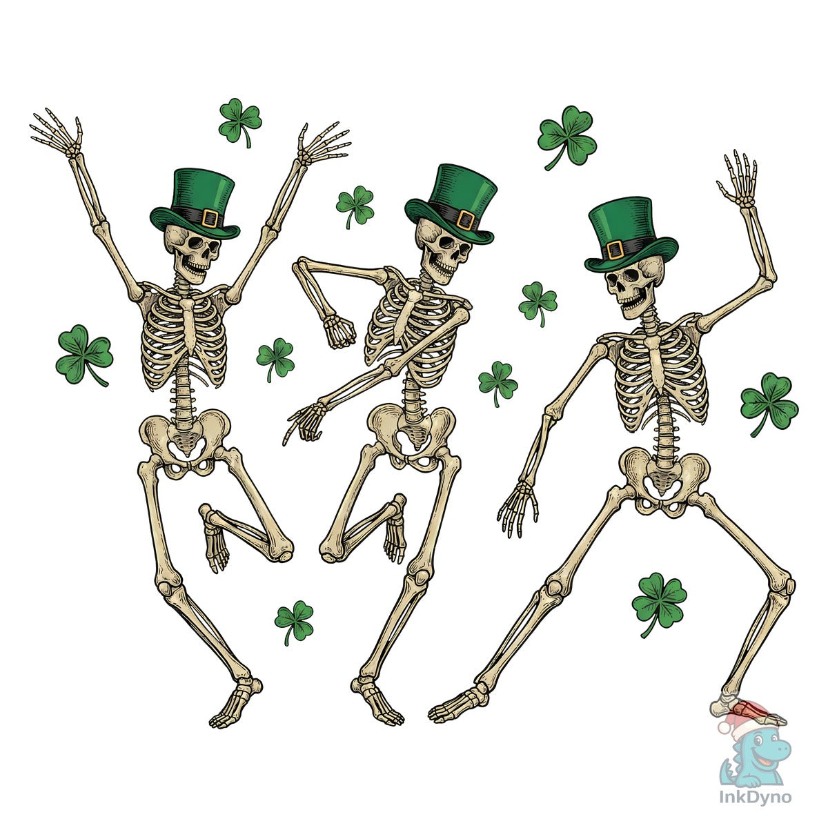 St Patrick's Day Dancing Skeletons