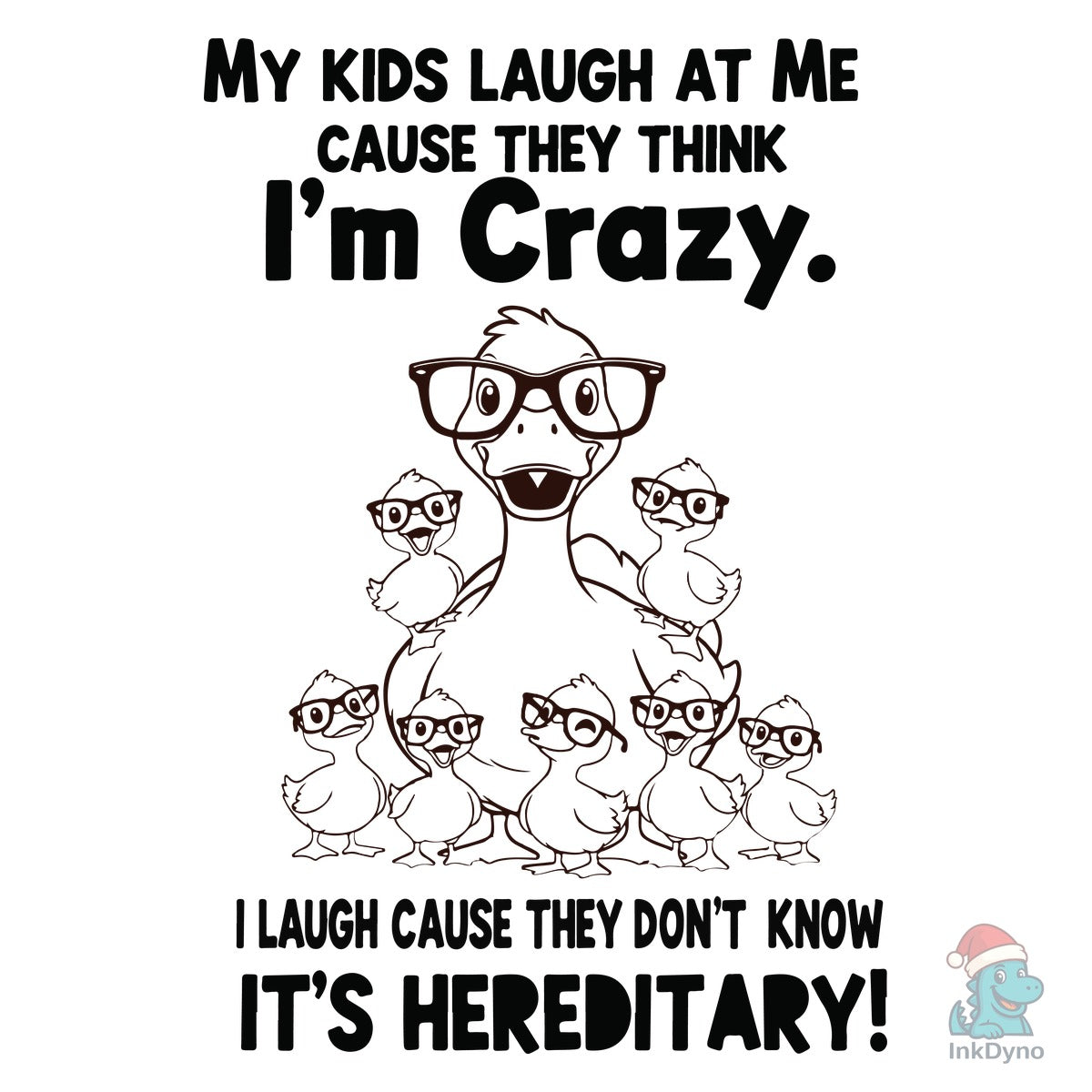 Funny Parenting Quote Design with Bird