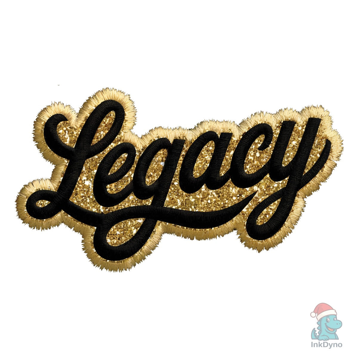 Super Bowl Legacy Gold Glitter Patch