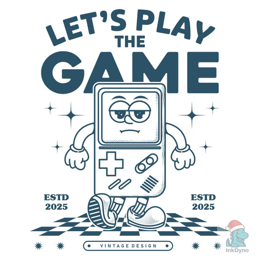 Vintage Cartoon Game Console Design - DTF Transfer