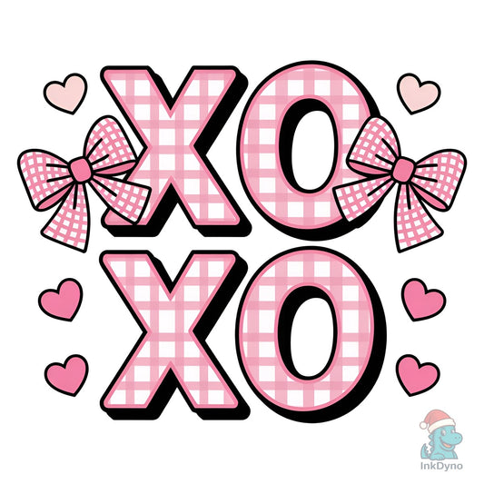 Xoxo Coquette Xoxo Heart Bows - DTF Transfer