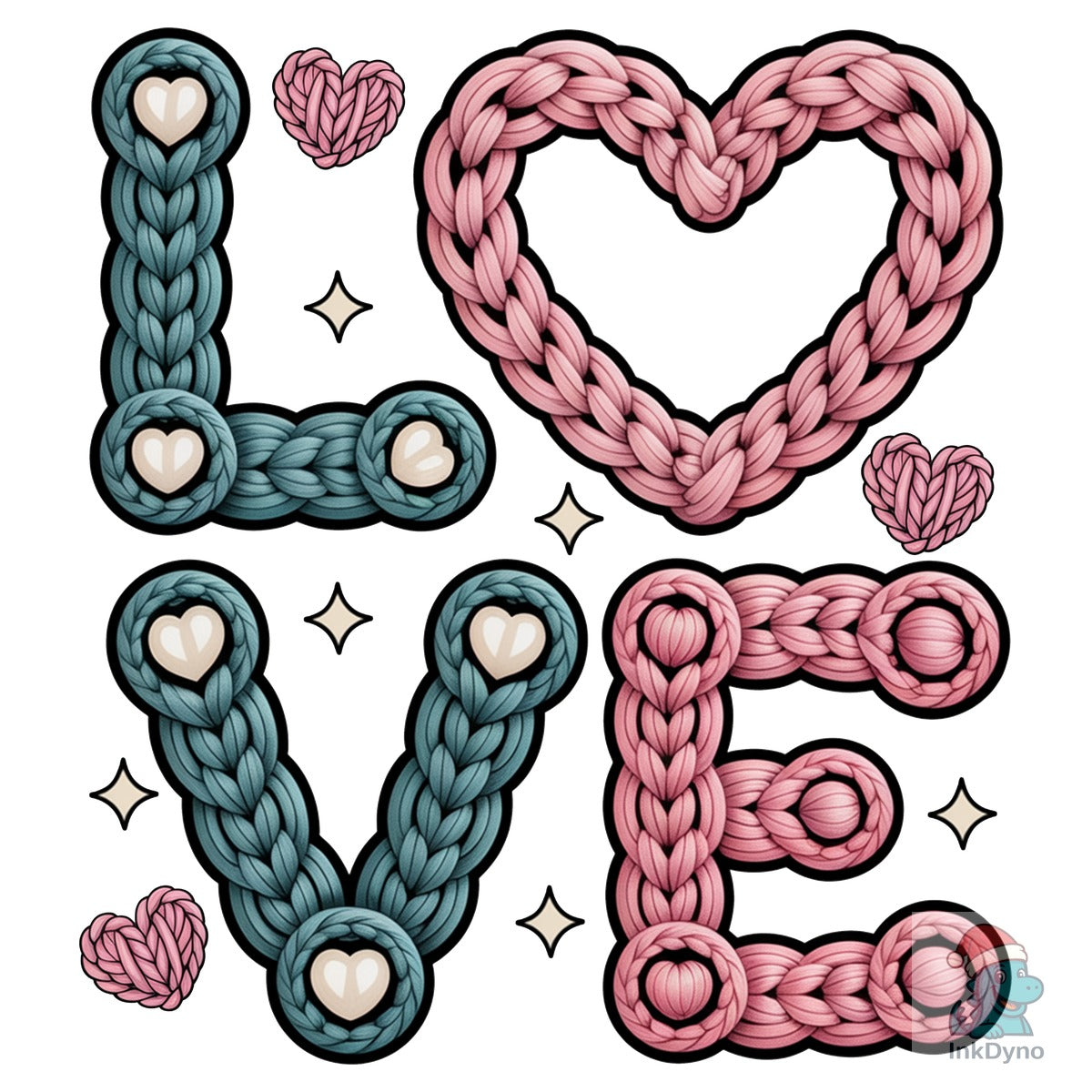 Yarn Crochet Love Valentines Heart