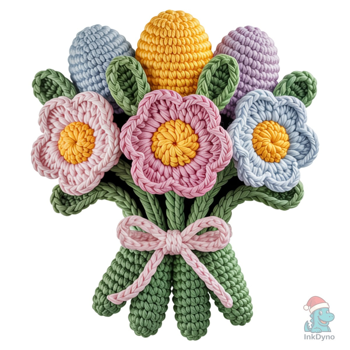 Crochet Easter Flower Bouquet