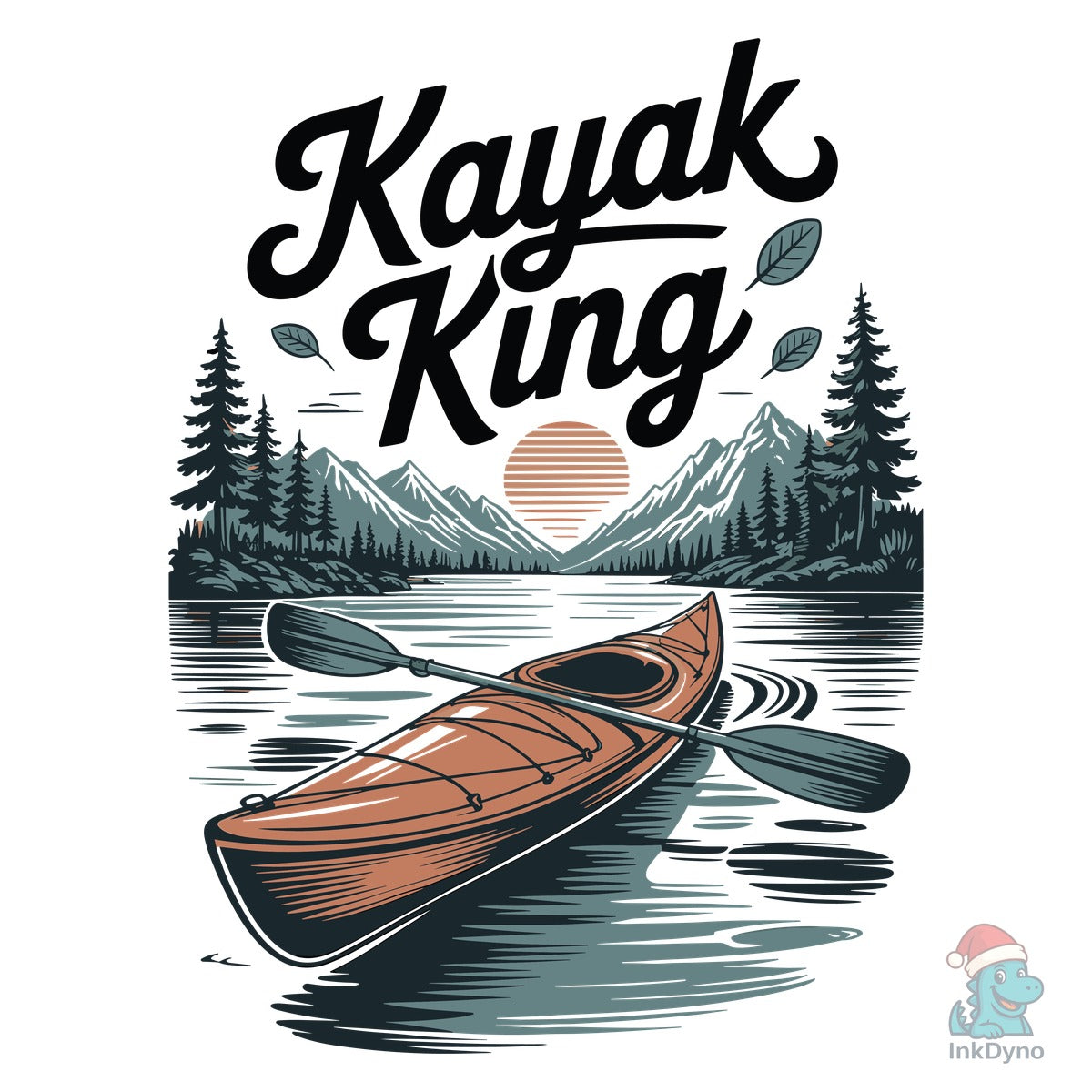 Kayak King Outdoor T-shirt Design