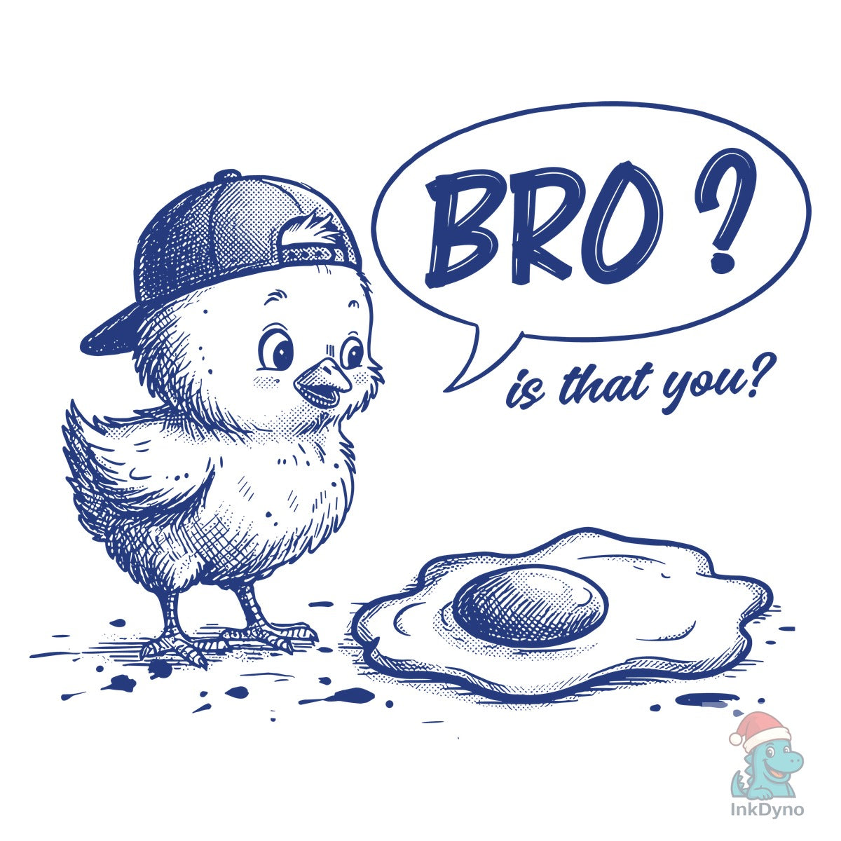 Retro Chick and Egg Funny Chicken Meme