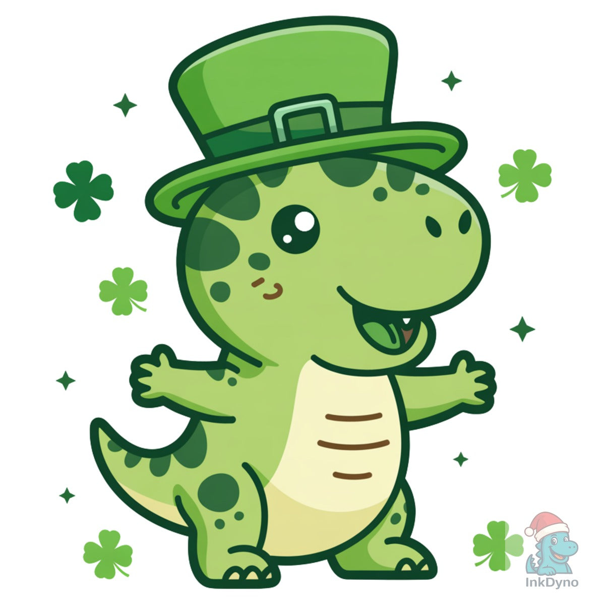 St Patrick Dino Cute Dinosaur