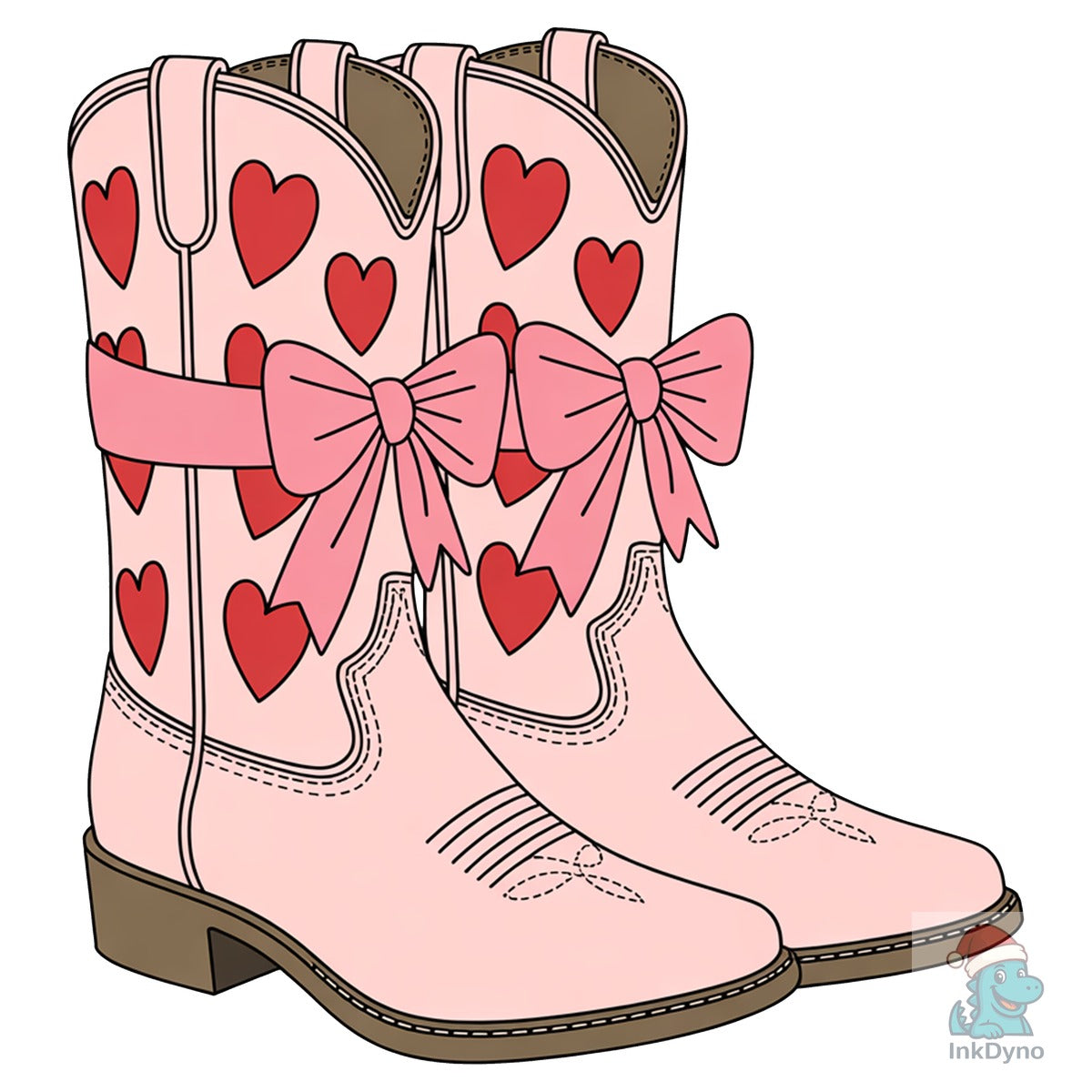 Valentine Boots Pink Cowgirl Boots