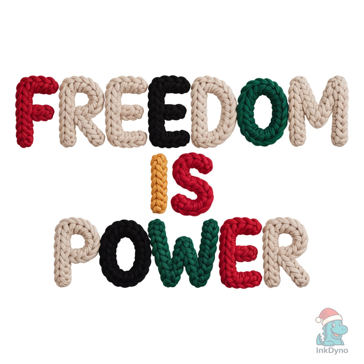 Freedom is Power Juneteenth Crochet