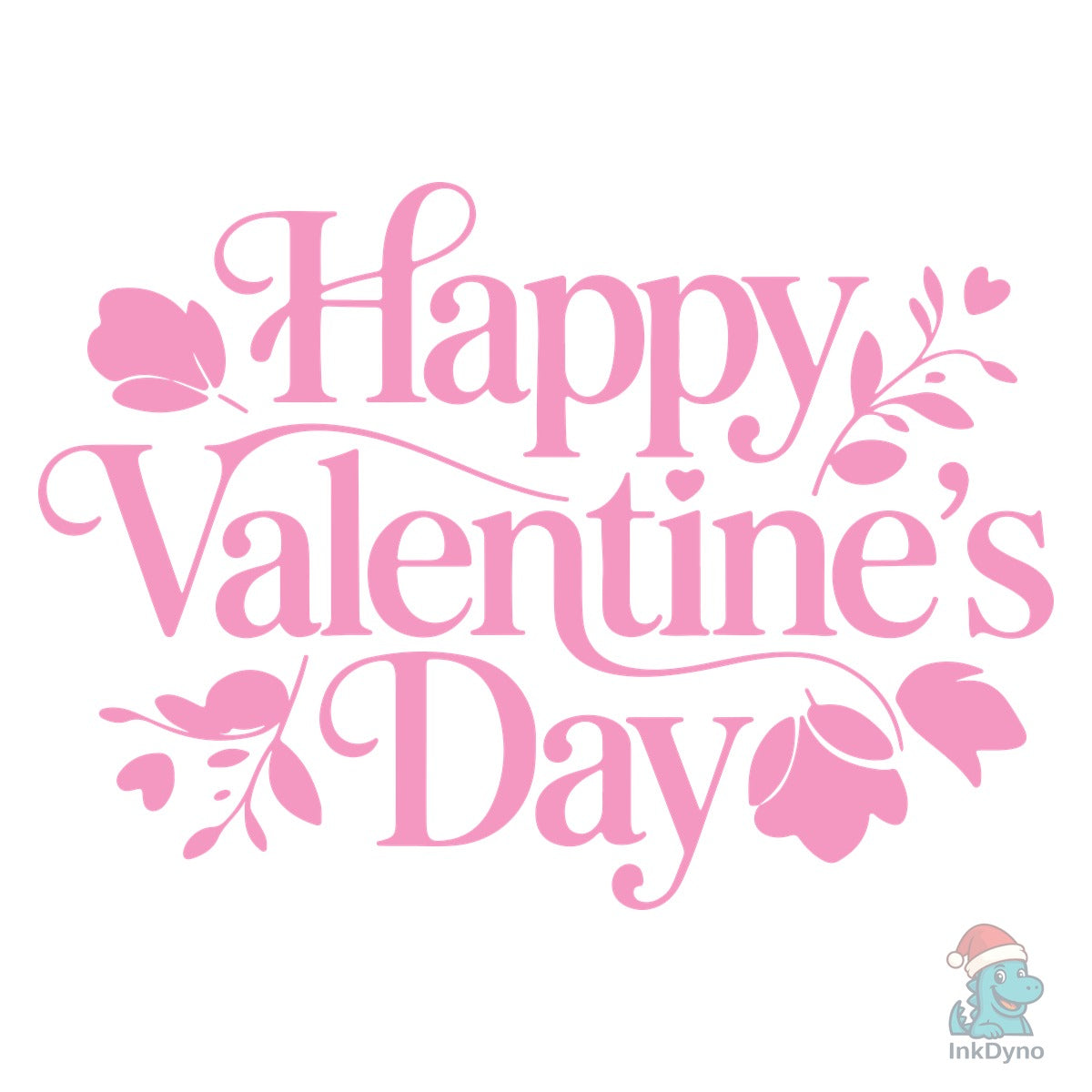 Happy Valentines Day Romantic Typography