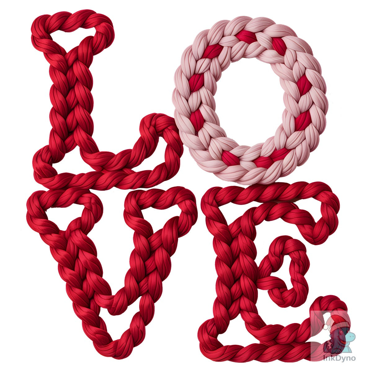 Love Knitted Embroidery Design