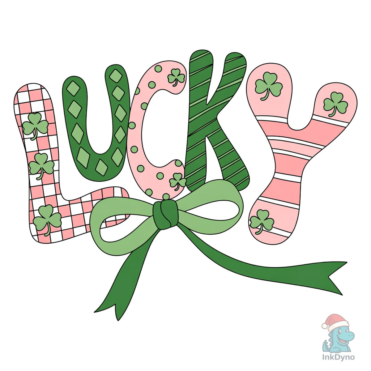 Lucky Faux Yarn Shamrock Coquette P