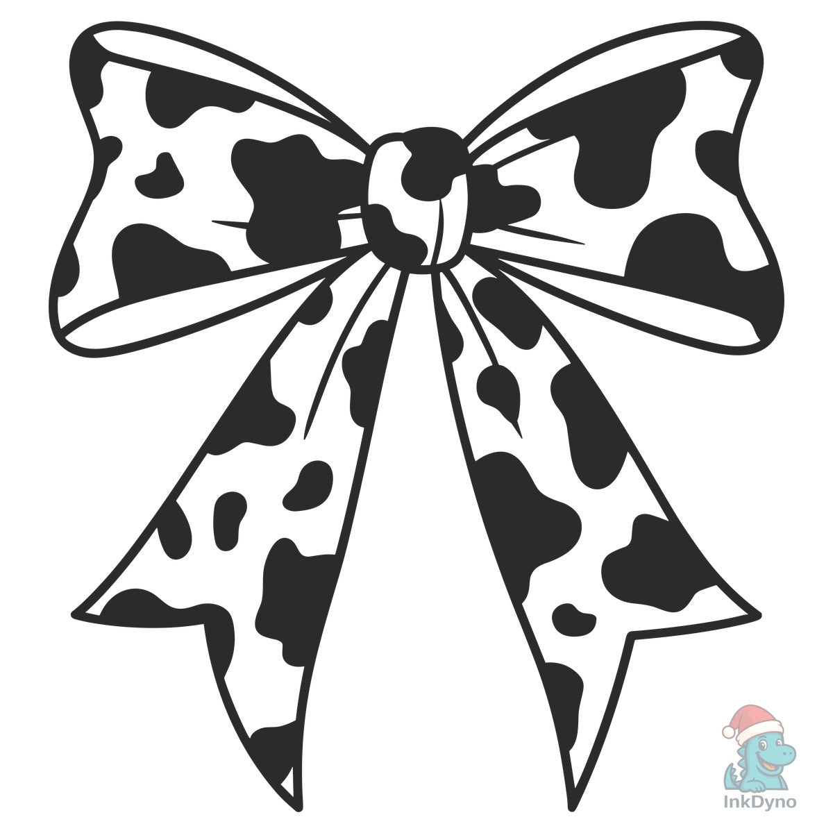 Cow Print Bow Coquette Bow