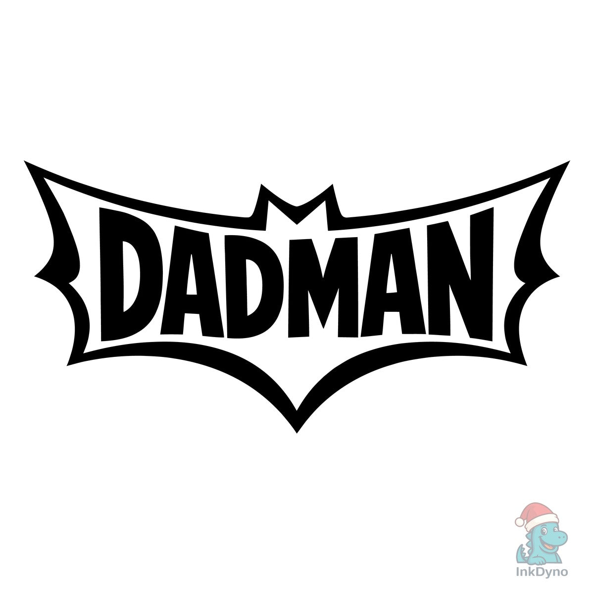 Funny Superhero Dad Logo Parody