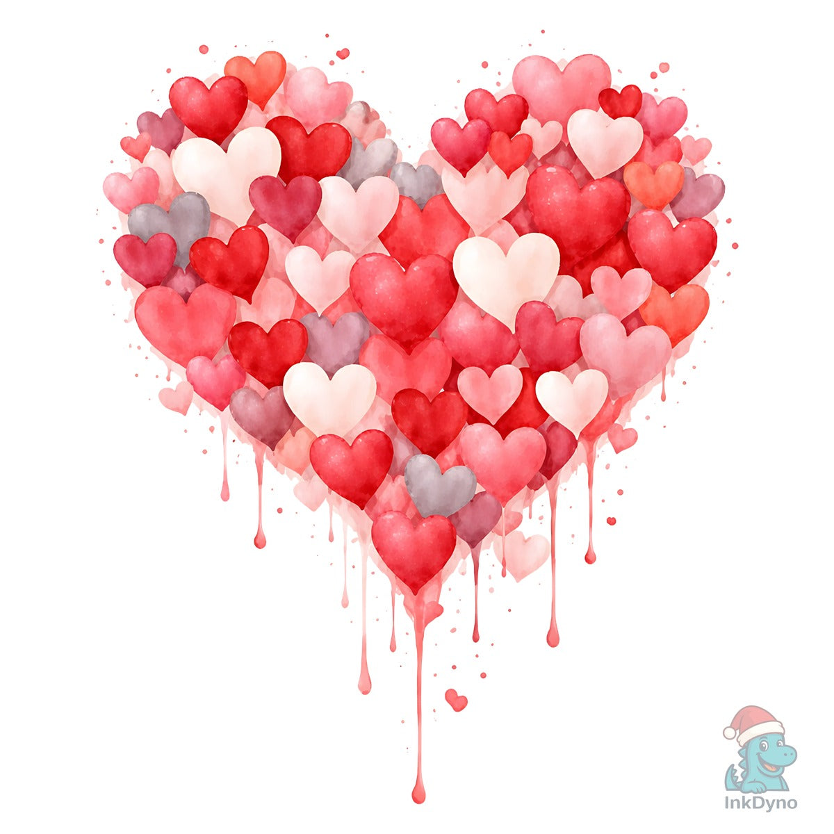 Watercolor Heart Love Splash