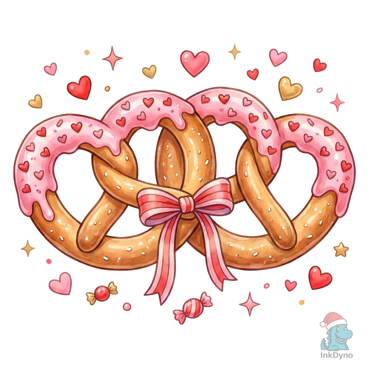Valentine Heart Pretzel
