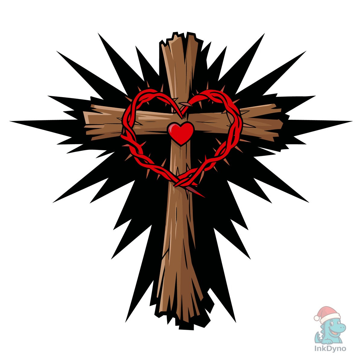 Christian Love Cross Heart Set