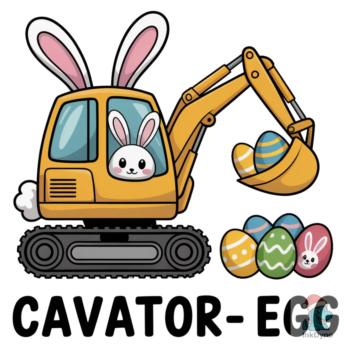 Egg-Cavator Easter Cute Bunny